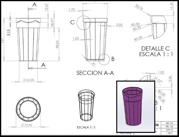 Servicio de Modelado de piezas en general